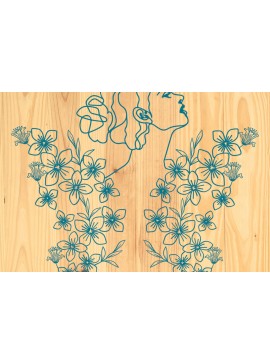 Σετ των 2 Intra απο ξύλο plywood 3mm-4mm πάχος - Floral Butterfly Paper Cut  Design 3 Δίασταση 20x20 cm INTRAFABR-90497265