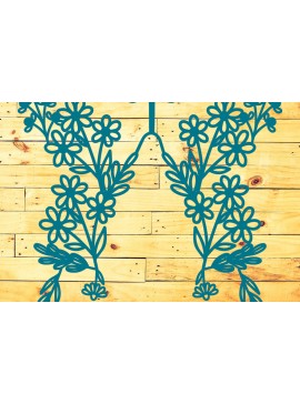 Σετ των 2 Intra απο ξύλο plywood 3mm-4mm πάχος - Floral Butterfly Paper Cut  Design 6 Δίασταση 20x20 cm INTRAFABR-90571544