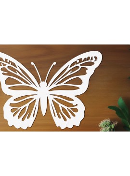Σετ των 3 Intra απο ξύλο plywood 3mm-4mm πάχος - Floral Butterfly Paper Cut   Δίασταση 4x4 cm INTRAFABR-111543646