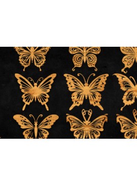 Intra απο ξύλο plywood 3mm-4mm πάχος - Floral Butterfly  Πακέτο Δίασταση 30x30 cm INTRAFABR-94355714
