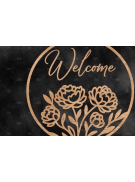 Σετ των 2 Intra απο ξύλο plywood 3mm-4mm πάχος - Floral κρεμάστρα πόρτας  Δίασταση 30x20 cm INTRAFABR-115883230