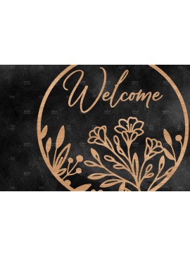 Σετ των 2 Intra απο ξύλο plywood 3mm-4mm πάχος - Floral κρεμάστρα πόρτας  Δίασταση 30x20 cm INTRAFABR-115883254