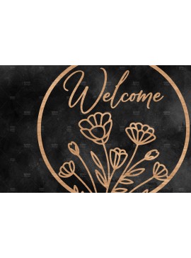 Σετ των 2 Intra απο ξύλο plywood 3mm-4mm πάχος - Floral κρεμάστρα πόρτας  Δίασταση 30x20 cm INTRAFABR-115883102
