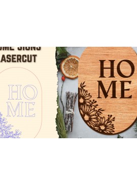 Σετ των 2 Intra απο ξύλο plywood 3mm-4mm πάχος - Floral ξύλινες πινακίδες κοπής με λέιζερ Δίασταση 20x20 cm INTRAFABR-122659820