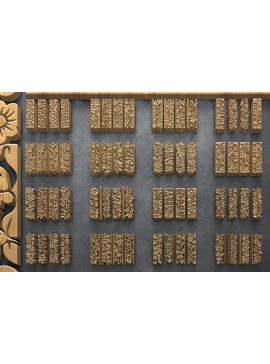 Intra απο ξύλο plywood 3mm-4mm πάχος - Πακέτο πάνελ κοπής με φλοράλ λέιζερ Δίασταση 3200x7200 cm INTRAFABR-125107759