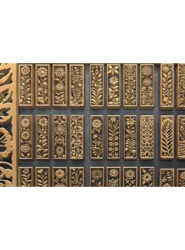 Intra απο ξύλο plywood 3mm-4mm πάχος - Αρχεία αποκοπής  λουλουδιών λέιζερ Δίασταση 3200x7200 cm INTRAFABR-124704400