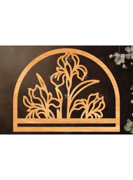 Σετ των 2 Intra απο ξύλο plywood 3mm-4mm πάχος - Φλοράλ Μακραμέ θήκη κοπής με λέιζερ Δίασταση 20x20 cm INTRAFABR-120411524