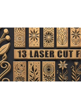 Intra απο ξύλο plywood 3mm-4mm πάχος - Πακέτο  Music Panel Floral Moon Δίασταση 3600x5400 cm INTRAFABR-122798704