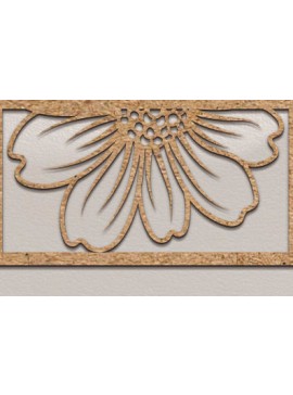 Intra απο ξύλο plywood 3mm-4mm πάχος - Floral Panel Laser Cut  Δίασταση 30x20 cm INTRAFABR-99399191