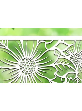 Σετ των 2 Intra απο ξύλο plywood 3mm-4mm πάχος - Floral Panel Laser Cut  Δίασταση 30x20 cm INTRAFABR-99273000