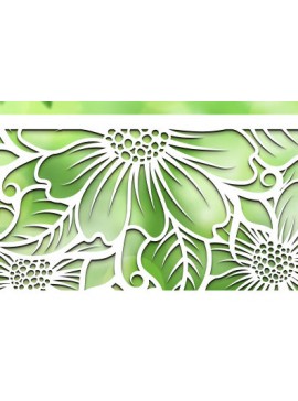 Σετ των 2 Intra απο ξύλο plywood 3mm-4mm πάχος - Floral Panel Laser Cut  Δίασταση 30x20 cm INTRAFABR-99273009