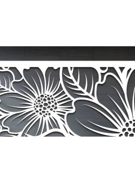 Σετ των 2 Intra απο ξύλο plywood 3mm-4mm πάχος - Floral Panel Laser Cut  Δίασταση 30x20 cm INTRAFABR-99273018