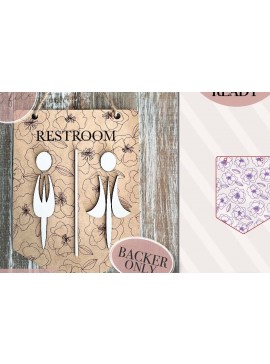 Σετ των 3 Intra απο ξύλο plywood 3mm-4mm πάχος - Floral Pennant Laser  Δίασταση 6x6 cm INTRAFABR-70851151