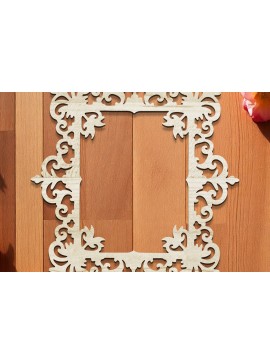 Σετ των 2 Intra απο ξύλο plywood 3mm-4mm πάχος - Floral Κορνίζα Paper-Cut  Δίασταση 20x25 cm INTRAFABR-118207948