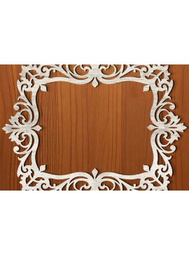 Σετ των 2 Intra απο ξύλο plywood 3mm-4mm πάχος - Floral Κορνίζα Paper-Cut  Δίασταση 20x25 cm INTRAFABR-118329132