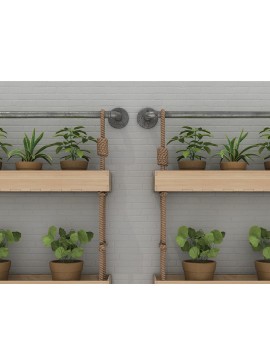 Σετ των 2 Intra απο ξύλο plywood 3mm-4mm πάχος - Floral Planter Box  Θήκη για γλάστρα Δίασταση 30x20 cm INTRAFABR-42343932