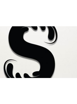 Σετ των 2 Intra απο ξύλο plywood 3mm-4mm πάχος - Floral S Letter Cut Laser  Δίασταση 30x20 cm INTRAFABR-35147532