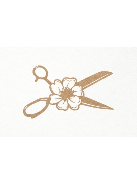 Intra απο ξύλο plywood 3mm-4mm πάχος -  κοπής  Scissors Floral Δίασταση 30x20 cm INTRAFABR-16928619
