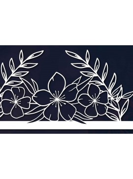 Intra απο ξύλο plywood 3mm-4mm πάχος - Floral Sign Laser/Paper Cut  Δίασταση 30x20 cm INTRAFABR-60576693