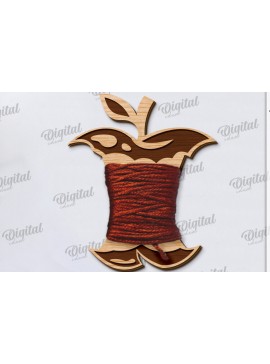 Σετ των 2 Intra απο ξύλο plywood 3mm-4mm πάχος - Floss Bobbin Cut Laser Δίασταση 30x20 cm INTRAFABR-120428718