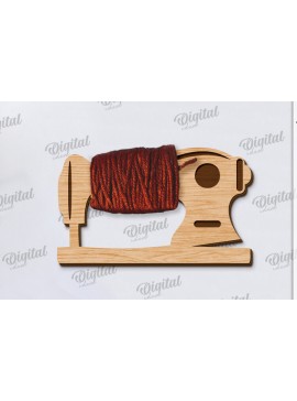Intra απο ξύλο plywood 3mm-4mm πάχος - Floss Bobbin Cut Laser Δίασταση 30x20 cm INTRAFABR-120428656