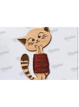 Σετ των 2 Intra απο ξύλο plywood 3mm-4mm πάχος - Floss Bobbin Cut Laser Δίασταση 30x20 cm INTRAFABR-120428194