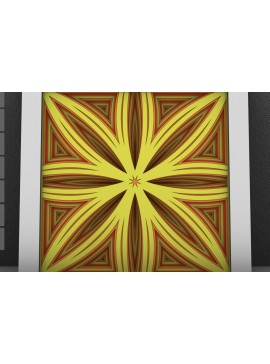 Σετ των 2 Intra απο ξύλο plywood 3mm-4mm πάχος - Flower 3D Layered Paper Cut, Flower 3D Δίασταση 30x30 cm INTRAFABR-29291092