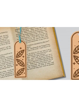 Σετ των 2 Intra απο ξύλο plywood 3mm-4mm πάχος - Λουλούδι σελιδοδείκτης Lasercut Δίασταση 5x20 cm INTRAFABR-121527915