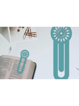 Σετ των 2 Intra απο ξύλο plywood 3mm-4mm πάχος - Λουλούδι σελιδοδείκτης Χαρτοκόψιμο με λέιζερ  Δίασταση 5x20 cm INTRAFABR-96517385