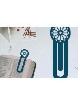 Σετ των 2 Intra απο ξύλο plywood 3mm-4mm πάχος - Λουλούδι σελιδοδείκτης Χαρτοκόψιμο με λέιζερ  Δίασταση 5x20 cm INTRAFABR-96517645