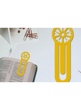 Σετ των 2 Intra απο ξύλο plywood 3mm-4mm πάχος - Λουλούδι σελιδοδείκτης Χαρτοκόψιμο με λέιζερ  Δίασταση 5x20 cm INTRAFABR-96517839