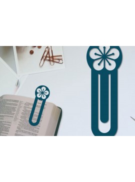 Σετ των 2 Intra απο ξύλο plywood 3mm-4mm πάχος - Λουλούδι σελιδοδείκτης Χαρτοκόψιμο με λέιζερ  Δίασταση 5x20 cm INTRAFABR-96516766