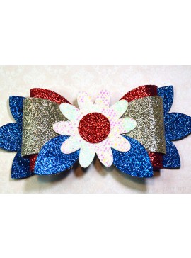 Σετ των 2 Intra απο ξύλο plywood 3mm-4mm πάχος - Πρότυπο φιόγκων λουλουδιών Δίασταση 20x20 cm INTRAFABR-16276755