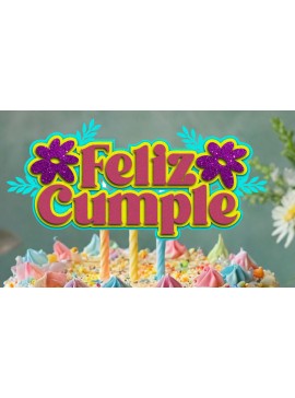 Σετ των 3 Intra απο ξύλο plywood 3mm-4mm πάχος -  Flower Cake Topper  Δίασταση 4x4 cm INTRAFABR-101591966