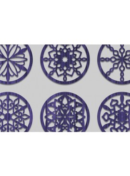 Intra απο ξύλο plywood 3mm-4mm πάχος - Σουβέρ λουλουδιών Laser Cut  Δίασταση 40x50 cm INTRAFABR-73208363