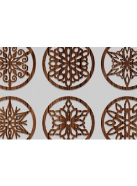 Intra απο ξύλο plywood 3mm-4mm πάχος - Σουβέρ λουλουδιών Laser Cut  Δίασταση 40x50 cm INTRAFABR-73208378
