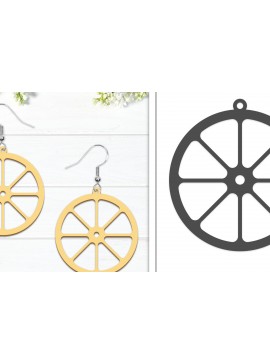 Σετ των 3 Intra απο ξύλο plywood 3mm-4mm πάχος - Σκουλαρίκια λουλουδιών | Σκουλαρίκια  Δίασταση 3x3 cm INTRAFABR-102950105