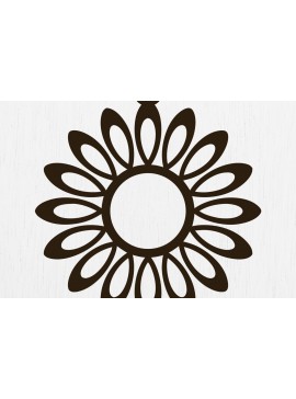 Σετ των 3 Intra απο ξύλο plywood 3mm-4mm πάχος - Σκουλαρίκια λουλουδιών Laser Cut Σχέδιο  12 Δίασταση 3x3 cm INTRAFABR-122818075