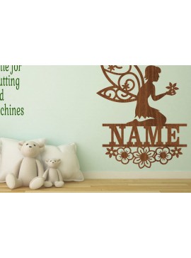 Intra απο ξύλο plywood 3mm-4mm πάχος -  κομμένου   Name Name Flower Fairy Δίασταση 30x20 cm INTRAFABR-70813587