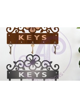 Intra απο ξύλο plywood 3mm-4mm πάχος - Flower Flourish Home Σχέδια κλειδαριάς Δίασταση 30x20 cm INTRAFABR-120078984