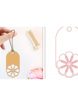 Σετ των 2 Intra απο ξύλο plywood 3mm-4mm πάχος - Ετικέτες δώρου λουλουδιών  | Ετικέτες  Δίασταση 30x20 cm INTRAFABR-103236230