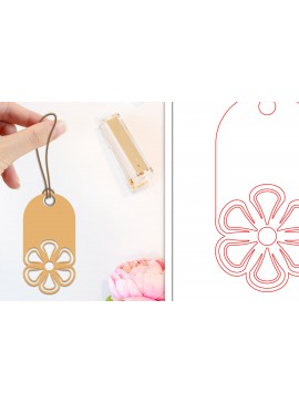 Σετ των 2 Intra απο ξύλο plywood 3mm-4mm πάχος - Ετικέτες δώρου λουλουδιών  | Ετικέτες  Δίασταση 30x20 cm INTRAFABR-103236291