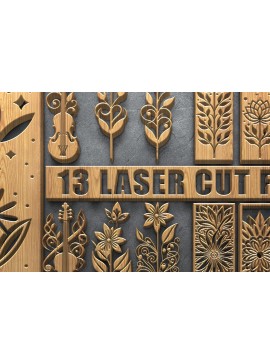 Intra απο ξύλο plywood 3mm-4mm πάχος -  κοπής με λέιζερ κιθάρας λουλουδιών Δίασταση 3600x5400 cm INTRAFABR-120857454