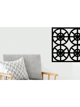 Intra απο ξύλο plywood 3mm-4mm πάχος - Flower Laser Κοπή Μεταλλικών Τέχνης Τοίχων Δίασταση 40x50 cm INTRAFABR-89288185