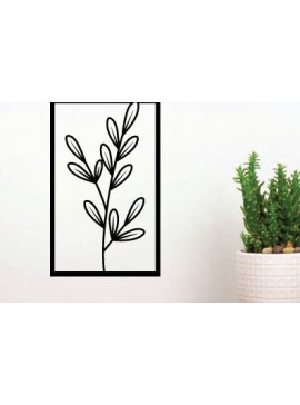 Intra απο ξύλο plywood 3mm-4mm πάχος - Flower Metal Art Wall Art File Cut Laser  Δίασταση 40x50 cm INTRAFABR-65903252