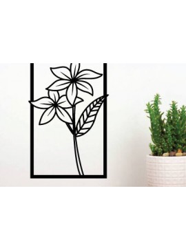 Intra απο ξύλο plywood 3mm-4mm πάχος - Flower Metal Art Wall Art File Cut Laser  Δίασταση 40x50 cm INTRAFABR-65903026