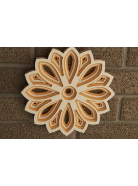 Σετ των 3 Intra απο ξύλο plywood 3mm-4mm πάχος - Στολίδι λουλουδιών Δίασταση 6x6 cm INTRAFABR-117822710