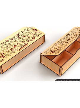 Σετ των 2 Intra απο ξύλο plywood 3mm-4mm πάχος - Πρότυπο κουτί αποθήκευσης λουλουδιών Δίασταση 424x182 cm INTRAFABR-86914304