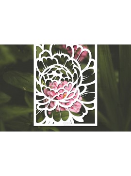 Σετ των 3 Intra απο ξύλο plywood 3mm-4mm πάχος - Πρότυπο κάρτας κομμένων λουλουδιών Δίασταση 5x7 cm INTRAFABR-114804520