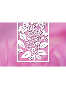 Σετ των 3 Intra απο ξύλο plywood 3mm-4mm πάχος - Πρότυπο κάρτας κομμένων λουλουδιών Δίασταση 5x7 cm INTRAFABR-114804569